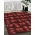 thumbnail image 3 of Ahgly Company Machine Washable Indoor Rectangle Transitional Maroon Red Area Rugs, 7' x 10', 3 of 7