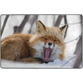 thumbnail image 4 of Dreamtimes Funny Fox Winter Non-Slip Area Rug 72"x48", Snow Forest Wildlife Soft Non Slip Washable Floor Mats for Indoor Front Porch,Living Room, Bedroom,Kitchen, 4 of 7