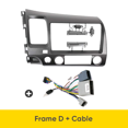 thumbnail image 3 of MAMSM para HONDA CIVIC 10 PULGADAS 2008 2009 2010 2011 2 Din Car DVD Radio Fascia auto audio Dash Kit Instalación Marco Embellecedor Bisel, 3 of 5