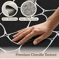 thumbnail image 6 of ODIKA 9'x12' Washable Area Rug Black White Abstract Pebble Mosaic Design Elegant Geometric Contours with Artistic for Master Suite, California King, Under Bed, Non-Shedding, Easy Care, 6 of 7