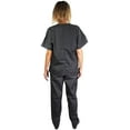 thumbnail image 2 of Natural Workwear Womens Medical Scrub Set Adult Female Work Uniform Pewter XS, 2 of 4