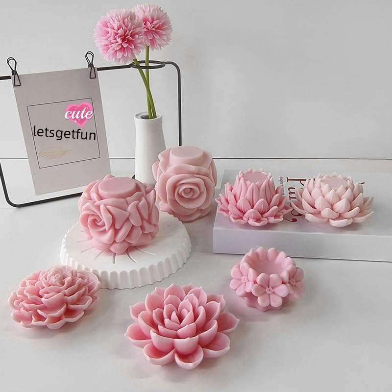 ABCISI 3D European Style Castle Candle Silicone Mold, Silicone Mold for Resin Cake Chocolate Mold for DIY Gift Home Decor