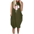 thumbnail image 1 of Birdeem la Mode Robe d'Été pour Femmes Grande Taille Décontractée Ample avec Poches Aguichant Imprimée, 1 of 1
