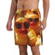 thumbnail image 2 of Balery Sunglasses Yellow Duck Traje de Baño Estilo Hawaiano para Hombre, Shorts de Secado Rápido con Bolsillos-Small, 2 of 6