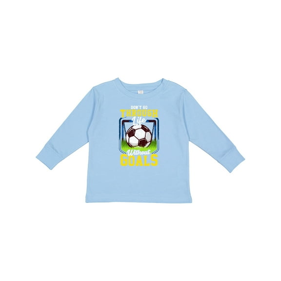 Inktastic Soccer Funny Goals Boys or Girls Long Sleeve Toddler T-Shirt