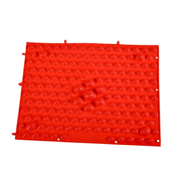 Lipstore Foot Massage Acupressure Mat Sensory Mat Versatile Non Slip Educational Supplies Red