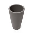 thumbnail image 4 of Step2 Tremont Dark Cedar Plastic Round Tapered Indoor and Outdoor Tall Planter, 4 of 5