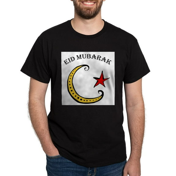 CafePress - Eid Mubarak White T Shirt - Men's Classic Graphic Cotton T-Shirt