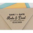 thumbnail image 4 of Printtoo Personalized Blue Self Inking Getting Married Custom Save The Date Rubber Stamper-58 x 22 mm, 4 of 6