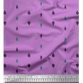 thumbnail image 2 of Soimoi Purple Poly Georgette Fabric Butidar Jamdani Decor Fabric Printed Yard 52 Inch Wide, 2 of 2
