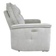 thumbnail image 5 of Lexicon Tesoro 3-Piece Modern Wood & Fabric Sofa in Mist Gray, 5 of 8
