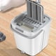 thumbnail image 4 of Self-Wringing Mop & Bucket Set, 2-Chamber System for Hands-Free Cleaning, 360° Spin, 2 Microfiber Pads, 4 of 6