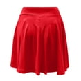 thumbnail image 5 of YUEJUIR Womens Skorts Women Fashion High Waist Solid Mini Pencil Skirt Hip Slim Short Skirt Plus Size Skort Black Shorts Women (Red,XXXXL), 5 of 5