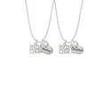 thumbnail image 2 of Delight Jewelry Silvertone Faith Hope Love Mother & Daughter Heart Necklaces (Set of 2), 19"+2", 2 of 4
