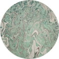thumbnail image 2 of Addison Rugs Mayfield Washable Contemporary Abstract Mint Round Rug, 8' x 8', 2 of 5