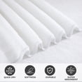 thumbnail image 6 of Green Essen 8 Pieces Oversized Bath Towel Sets 700 GSM Soft Shower Towels 35 x 70 Inches Quick Dry Bath Sheets Highly Absorbent Bath Towel Clearance for Bathroom Spa Hotel Gym(White), 6 of 9