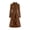 Coffee, variant on Women's Gothic Blouse Long Sleeve High Neck Ruffle Button Down Collared Asymmetric Wrap Coat Dressy Elegant Party Halloween Irregular Hem Tops Black S