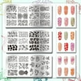 thumbnail image 3 of Placa de estampado de uñas con 45 diseños de frutas, 3 plantillas para uñas con diseños de piña y fresa, placa de acero inoxidable para estampar uñas., 3 of 7
