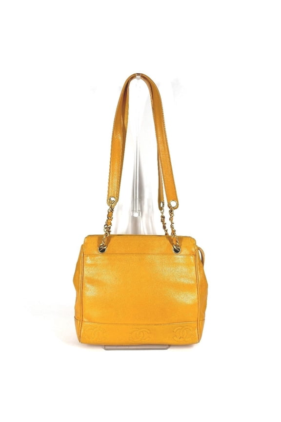 Pre-Owned Vintage CHANEL CC Coco Mark Logo Triple Shoulder Tote Bag with Double... (Fair)