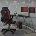 thumbnail image 2 of Aon Archeus Ergonomic Gaming Office Chair – High-Back Reclining PC Gaming Seat w/ Lumbar Support, Flip-Up Arms & Cushioned Foam – Racing-Style Gamer Chair – Black/Red, 2 of 7