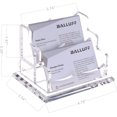 thumbnail image 3 of Soporte para tarjetas de visita para escritorio, soporte para tarjetas de visita de acrílico transparente, soporte para exhibición de múltiples tarjetas de visita para tarjetas de visita de 2" x 3,5",, 3 of 7