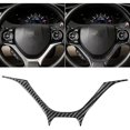 thumbnail image 1 of wonima02 Auto Main Driver's Rudder Decoration Panel Decal Sticker Real Carbon Fiber Interior Trim Compatible with Honda Civic 9 Coupe/Sedan 2013 2014 2015 Accessories Black, 1 of 1
