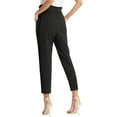 thumbnail image 2 of Women's Cropped Paper Bag Waist Pants with Pockets, 2 of 3