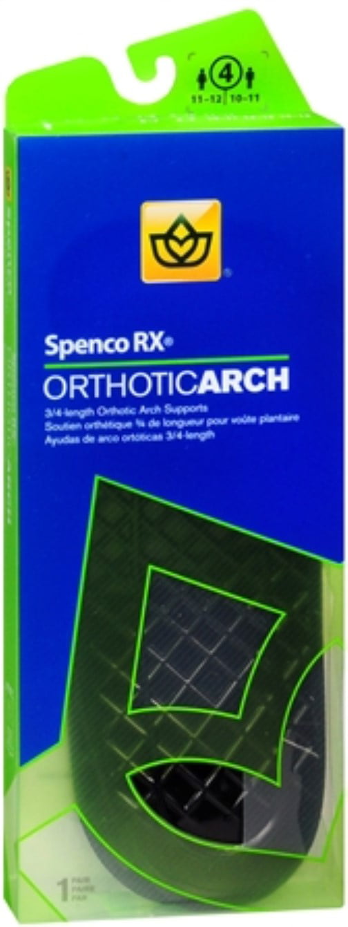 Spenco RX Full Length Arch Cushions Size 4 1 Pair 