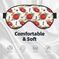 thumbnail image 3 of Goofa Rose Flowers Printed Sleep Eye Mask for Men Women, Zero Eye Pressure Sleeping Mask, Light Blocking Night Blindfold, Soft Eye Shade Cover, 3 of 7