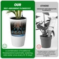 thumbnail image 6 of Set of 2, 30in Tall Self Watering Pots for Indoor Plants, Large Indoor Plant Pot with Built-in Drainage and a Water Level Monitor, for Patio, Porch, 6 of 8