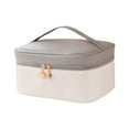 thumbnail image 1 of Bolsas de almacenamiento de cosméticos Yinane organizador de Baño multiusos portátil Gris blanco, 1 of 8