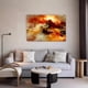 thumbnail image 5 of Póster de lienzo abstracto con diseño de flujo naranja para pared, decoración de dormitorio, paisaje deportivo, decoración de oficina, regalo, estilo marco, 16 x 24 pulgadas (40 x 60 cm), 5 of 8