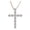 Rose Gold, variant on 2 Carat Diamond Cross Pendant Necklace w/Chain Premium Collection Platinum