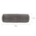 thumbnail image 3 of Nate Home by Nate Berkus Cotton Velvet Bolster, 7" x 20", Charcoal, 3 of 8
