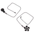 thumbnail image 2 of SHISUYAN Black Zinc Alloy Ceiling Fan Pull Chain for Home Use Durable and Safe 2 Pieces, 2 of 9
