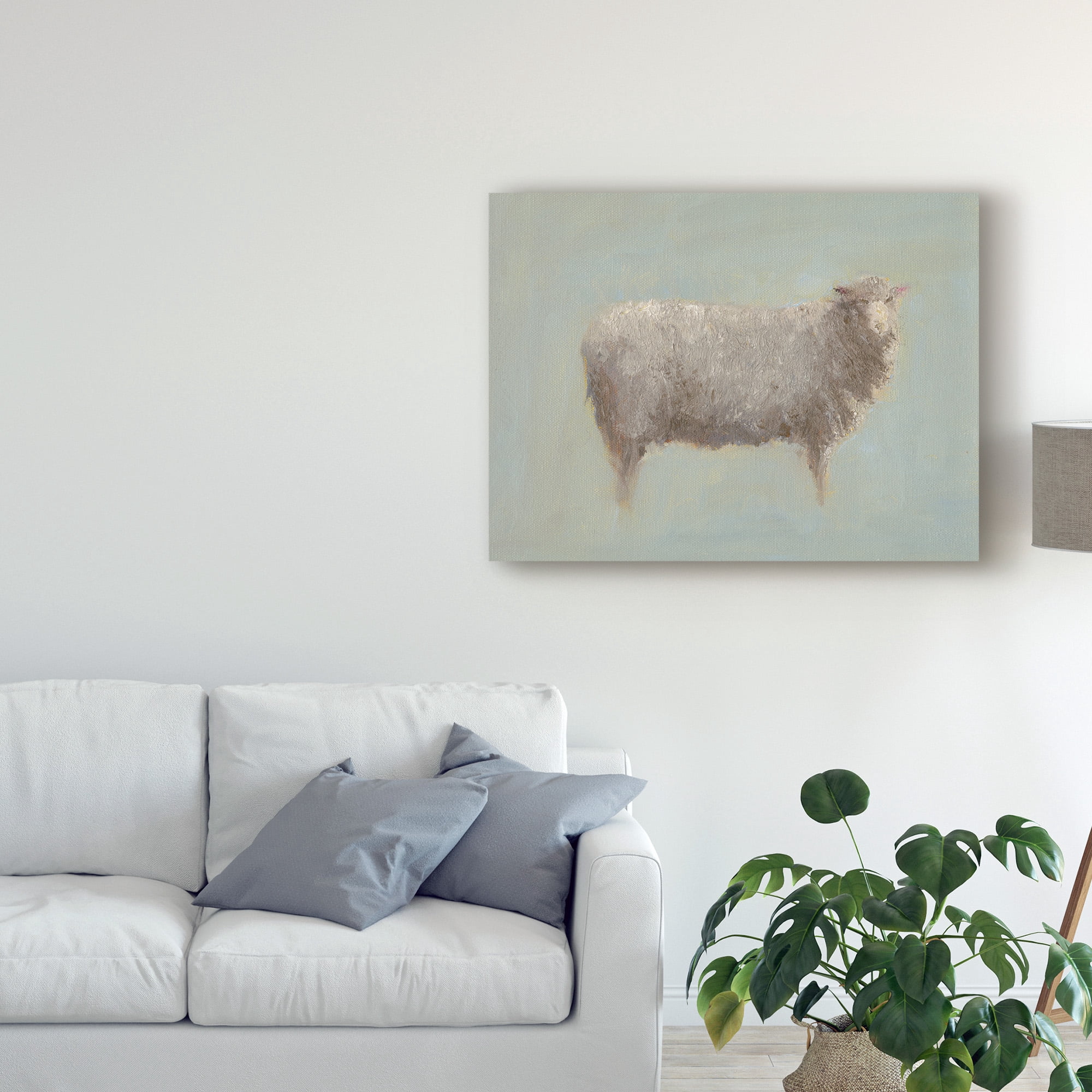 Trademark Fine Art 'Sheep Strut III' Canvas Art by Marilyn Wendling