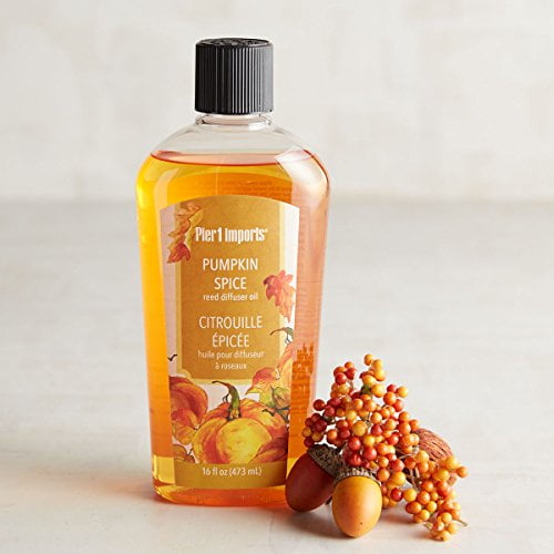 New Pier One Pumpkin Spice Fragrance Reed Diffuser Refill Oil 16 oz
