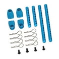 thumbnail image 2 of Componente de columna de carcasa de coche RC 1/10 para TT02, aleación de aluminio con clip R incluido Azul, 2 of 9