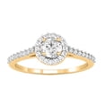 thumbnail image 3 of 0.40 Carat (ctw) 14K Gold Round Cut Diamond Ladies Engagement Bridal Halo Ring, 3 of 6
