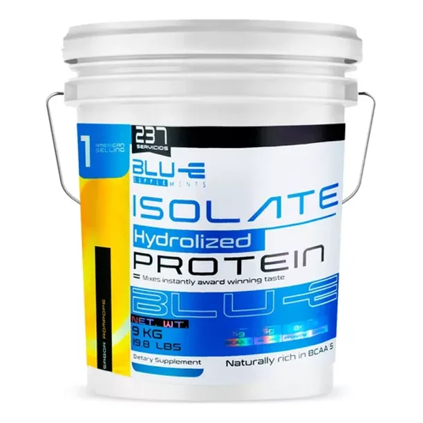 Proteína Whey Hidrolizada Isolate Blu-e De 9 Kg Para 237 Servicios Sabor Rompope