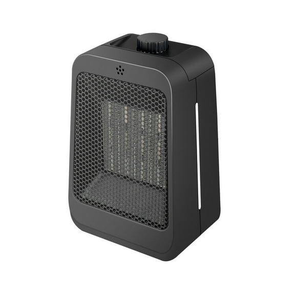 PureCasa Household Heater Fan Fast Heating for Fall Winter, 110V 1500W 3-Gear Mini Heater for Home Office Indoor, Portable Electric Desktop Hot Fan, Ideal Gifts, 8.9"x5.9"x3.9", 1PC, Black