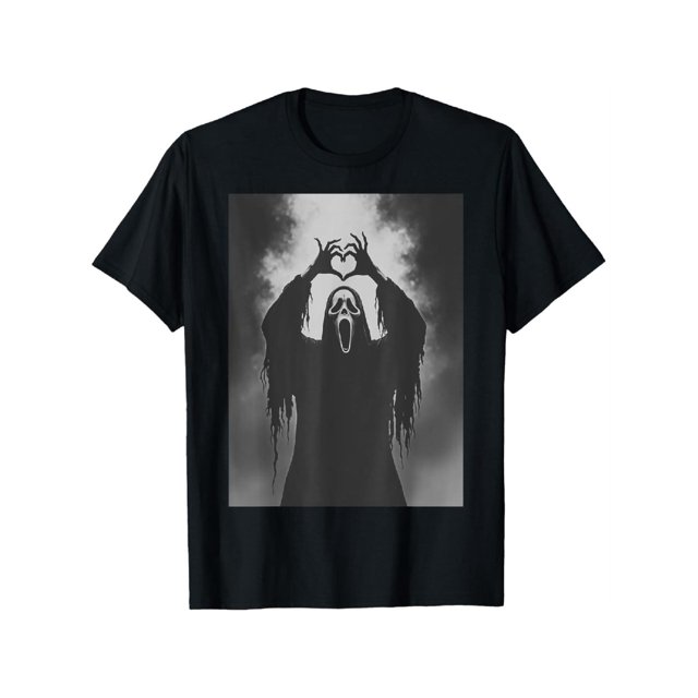 100% Cotton Scary Face Horror Poster Halloween T-Shirt