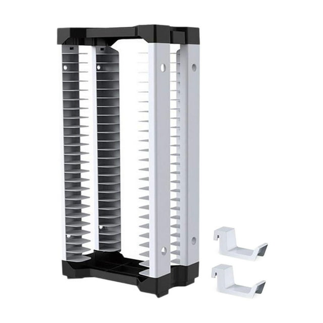 Torre de almacenamiento de juegos, estante para videojuegos, organizador universal para oficina y hogar, para controlador, Switch, caja de 24 juegos