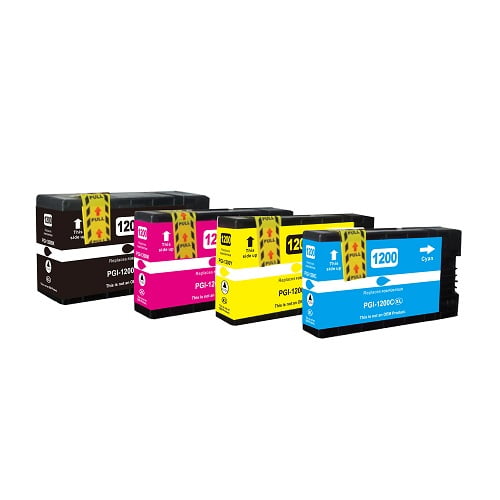 4PK BK/C/M/Y PGI-1200XL Compatible Ink Cartridge for Canon PGI-1200XL, PGI-1200