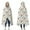 White Cartoon Colorful, variant on Wearable Blanket,Watercolor Dinosaurs Eggs Plants Pattern Hooded Wearable Flannel Blanket for Adults & Teens,Winter Poncho Shawl Wrap Cape Cozy Anti-Pill,50"x60"