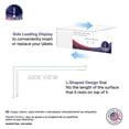 thumbnail image 5 of 4 Pack Acrylic Shelf Talker 8" Wide by 3" High for Product Features QR Codes and UPC Labels Clear Side Loading Moveable Branding and Product Highlights Sign Holder, 5 of 8
