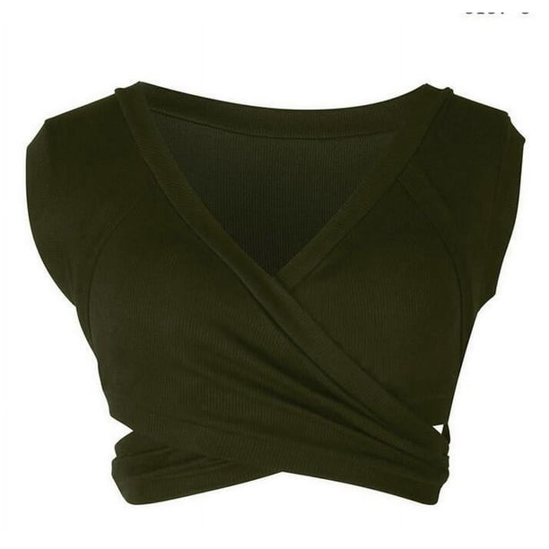LADIGASU up to 60% off Women's Sexy Deep V Neck Short Sleeve