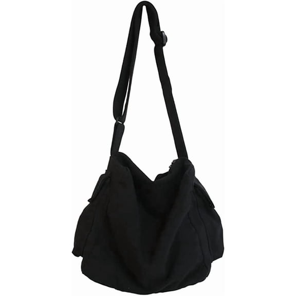 CoCopeaunt Women Chic Canvas Messenger Bag Large Hobo Crossbody Shoulder Bags with Multiple Pockets