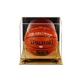 thumbnail image 7 of Deluxe Acrylic Full Size Basketball Display Case with Mirror, Gold Risers and Wood Floor (A001-GR), 7 of 7