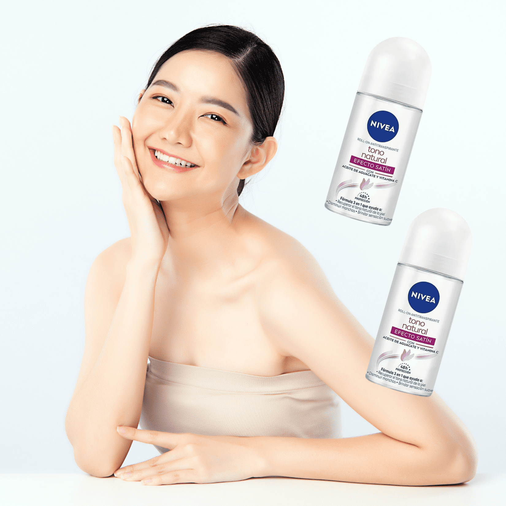 Nivea Whitening Antiperspirant Roll On Deodorant 50ml/Natural Tone , 48 Hour Protection